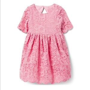 JANIE + JACK Pink Lace Girl’s Dress